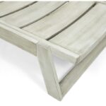 Vinita Outdoor Acacia Chaise Lounge Set - Image 6