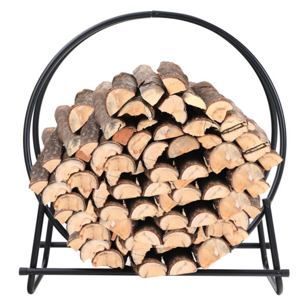 Volner 30'' W Enamel Coated Steel Log Rack - Image 4