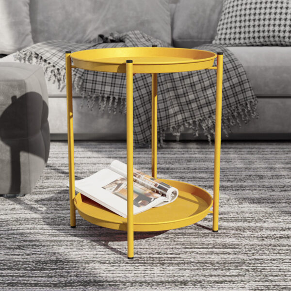 Voy Metal Outdoor Side Table - Image 2