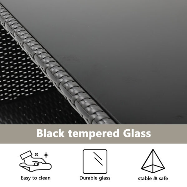 Vural Red Barrel StudioÂ® Bar Set with Metal Frame and Wicker Outer Material - Image 6