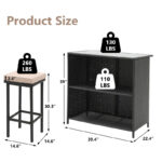 Vural Red Barrel StudioÂ® Bar Set with Metal Frame and Wicker Outer Material - Image 7