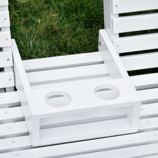 Wachapreague Solid Wood Porch Swing - Image 5