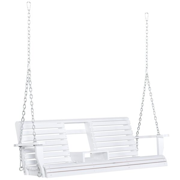 Wachapreague Solid Wood Porch Swing - Image 3