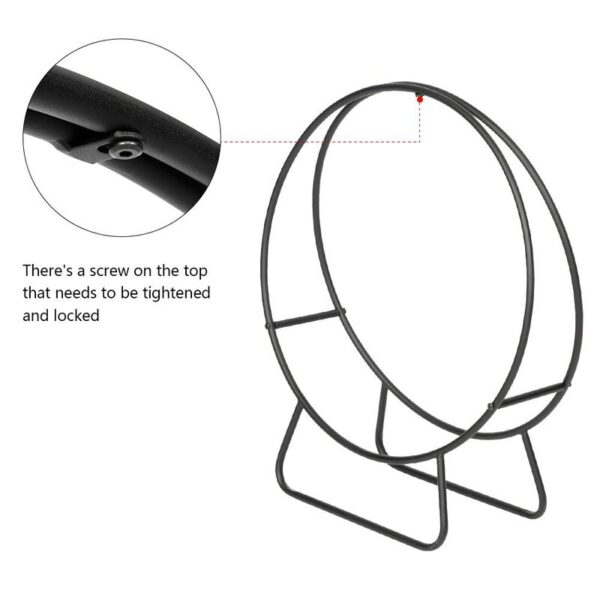 Wallace 23.8'' W Metal Log Rack - Image 8