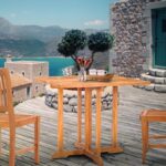 Warren Teak Fliptop Outdoor Dining Table - Image 5