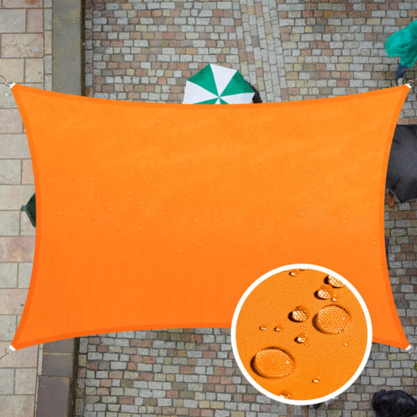 Waterproof 7' x 12' Rectangle Shade Sail - Image 9