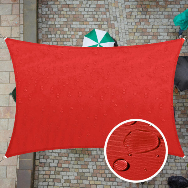 Waterproof 7' x 12' Rectangle Shade Sail - Image 11