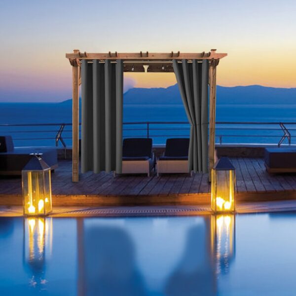 Waterproof Thermal Insulated Outdoor Patio Curtain - Image 6