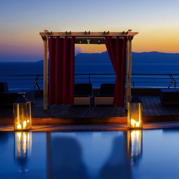 Waterproof Thermal Insulated Outdoor Patio Curtain - Image 5