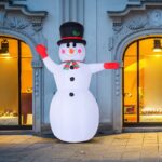 Waving Snowman LED Lighted Outdoor Air Blown Inflatable Christmas - Image 8