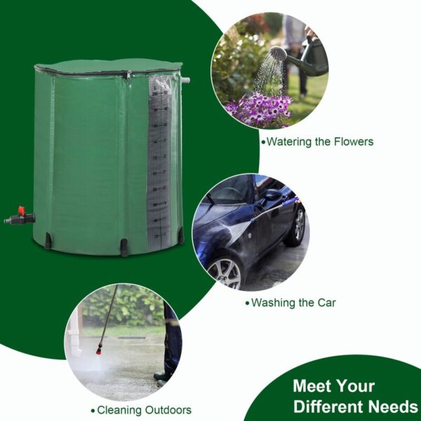 Weather Resistant Plastic Rain Barrel - Image 6