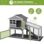 Weather Resistant Rabbit Hutch with Ramp - Image 3