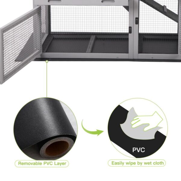 Weather Resistant Rabbit Hutch with Ramp - Image 5