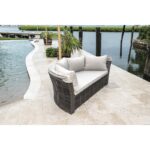 Westerman 73'' Wide Outdoor Wicker Patio Daybed - Image 4