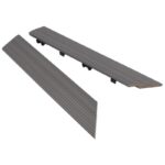 Westminster Gray 13" x 2" Composite Interlocking Outward Corner Deck Trim