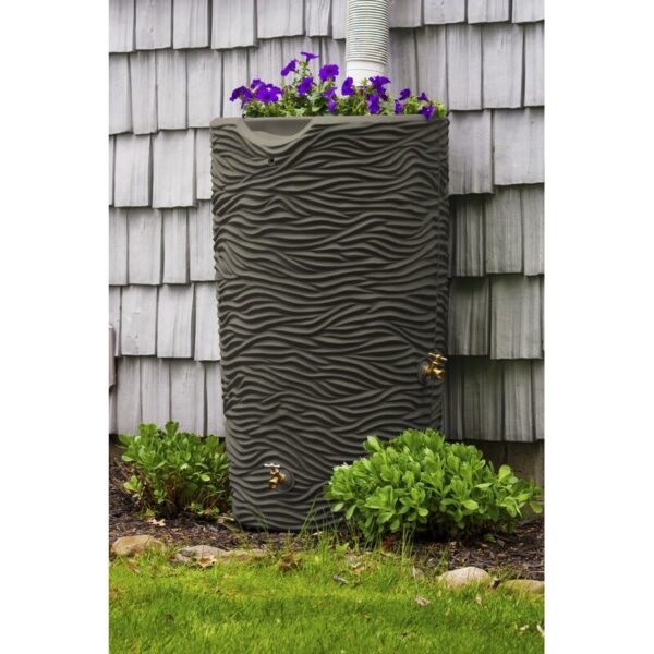 Whaley 65 Gallons Gal. Plastic Drainable Rain Barrel - Image 12