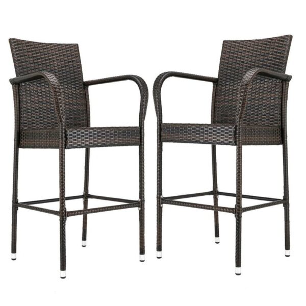 Whipholt 2 Piece 27.5" Patio Bar Stool (Set of 2) - Image 5