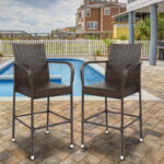 Whipholt 2 Piece 27.5" Patio Bar Stool (Set of 2) - Image 2