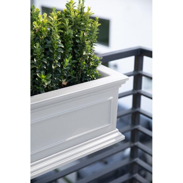 White Abram Self-Watering Hanging Window Box Planter - Image 5