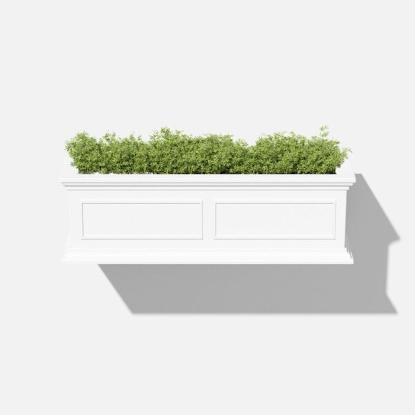 White Abram Self-Watering Hanging Window Box Planter - Image 7