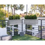 White Abram Self-Watering Hanging Window Box Planter - Image 11