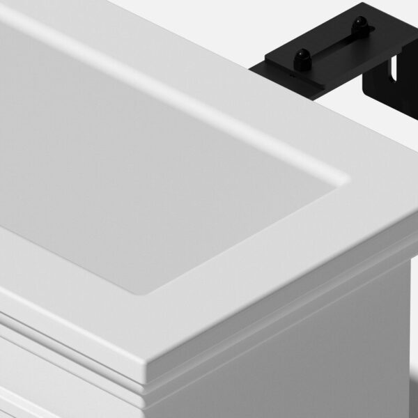 White Abram Self-Watering Hanging Window Box Planter - Image 3