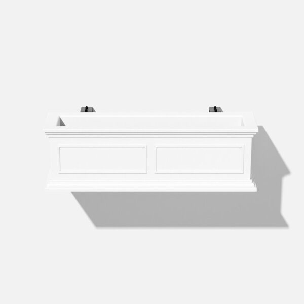 White Abram Self-Watering Hanging Window Box Planter - Image 6