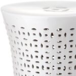 White Alondo 18'' Tall Ceramic Garden Stool - Image 3
