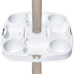 White Arlmont & Co. 15â€ Umbrella Table Tray Pro Fits 1-1.5â€ Diameter for Beach Patio Garden Swimming Pool (Blue) 2A05CE786C4B49F0838A8EC6CB7DE0E2-BL