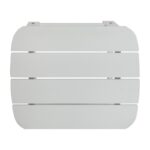 White Balasi All-Weather Poly Resin Adirondack Side Table - Patio Table - Image 5