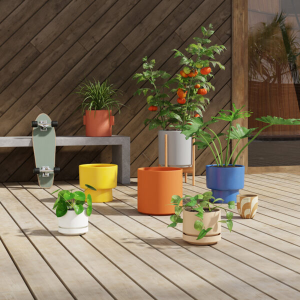 White Byer Ceramic Pot Planter - Image 6