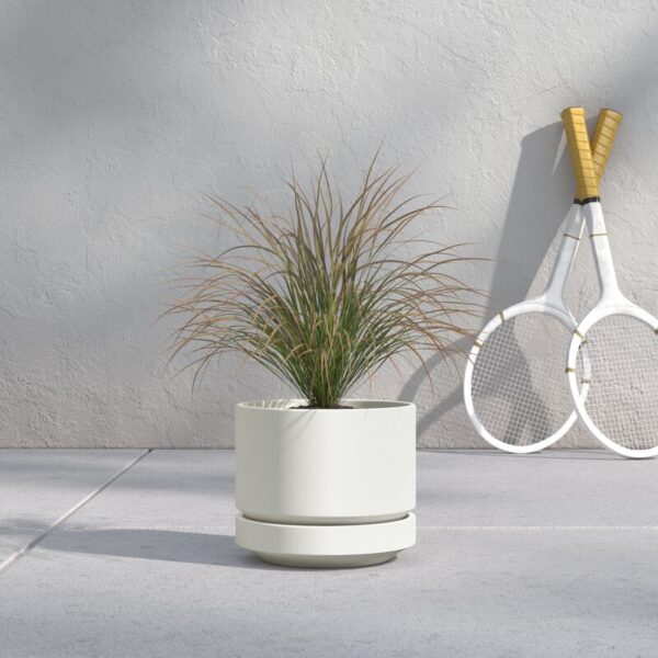 White Byer Ceramic Pot Planter - Image 2