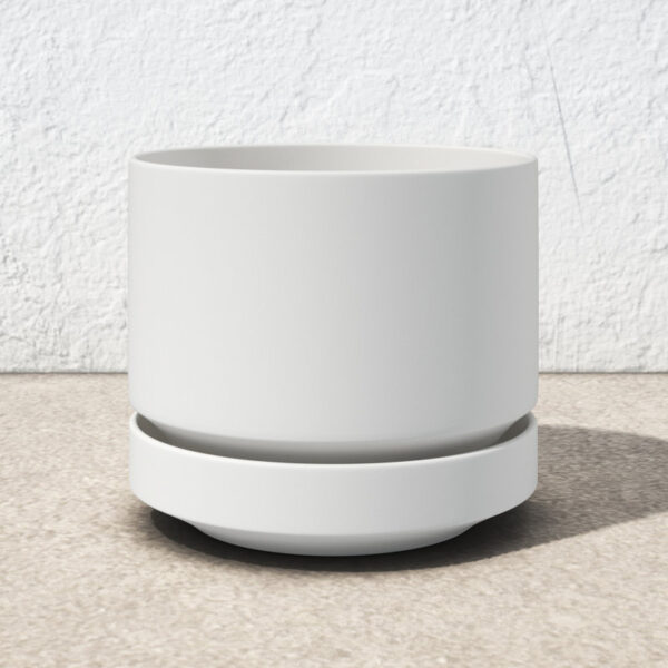 White Byer Ceramic Pot Planter - Image 8