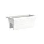 White Kaysville Plastic Railing Planter - Image 2
