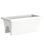 White Kaysville Plastic Railing Planter - Image 3