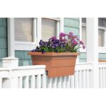 White Kaysville Plastic Railing Planter - Image 6