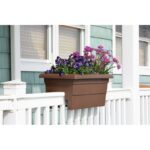 White Kaysville Plastic Railing Planter - Image 4
