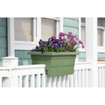White Kaysville Plastic Railing Planter - Image 5