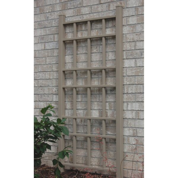 White Kenai 66'' H x 28'' W Vinyl Lattice Panel Trellis - Image 4