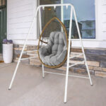 White Laimis Powder Coated Steel Hammock Stand - Image 5