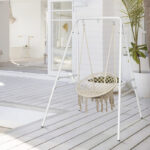 White Laimis Powder Coated Steel Hammock Stand - Image 8