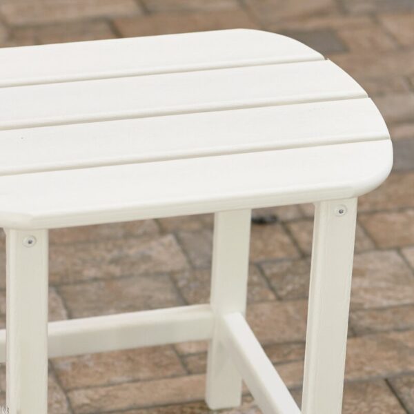 White Long Island Outdoor Side Table - Image 2