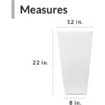 White Maiwenn 2-Piece Plastic Pot Planter Set (Set of 2) - Image 7