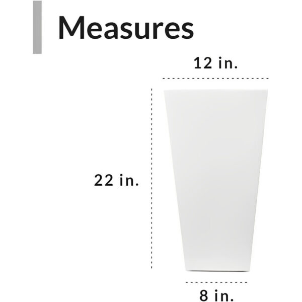 White Maiwenn 2-Piece Plastic Pot Planter Set (Set of 2) - Image 7
