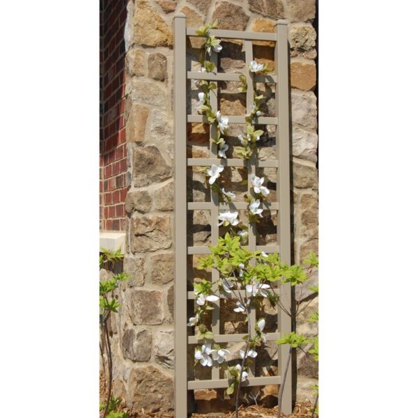 White Reinke 75'' H x 22'' W Vinyl Lattice Panel Trellis - Image 3