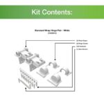 White Standard Wrap Hinge (Part number: 73025512) (Set of 2) - Image 4