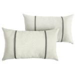 White/Black Furston Striped Indoor/Outdoor Throw Pillow (Set of 2) - Image 10