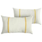 White/Black Furston Striped Indoor/Outdoor Throw Pillow (Set of 2) - Image 9