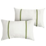 White/Black Furston Striped Indoor/Outdoor Throw Pillow (Set of 2) - Image 8