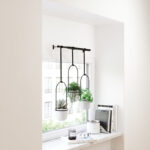 White/Brass Triflora 3-Piece Hanging Planter - Image 9